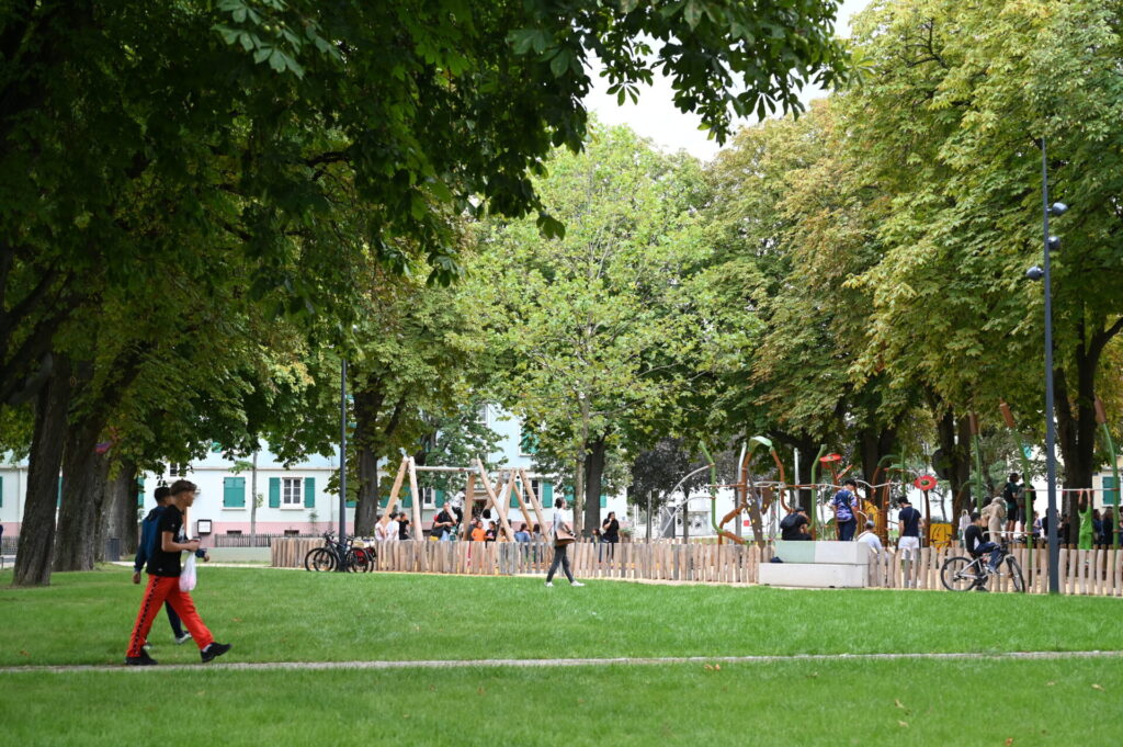 La place du Docteur Hauger dans le quartier Drouot à Mulhouse a été réaménagée en 2023.